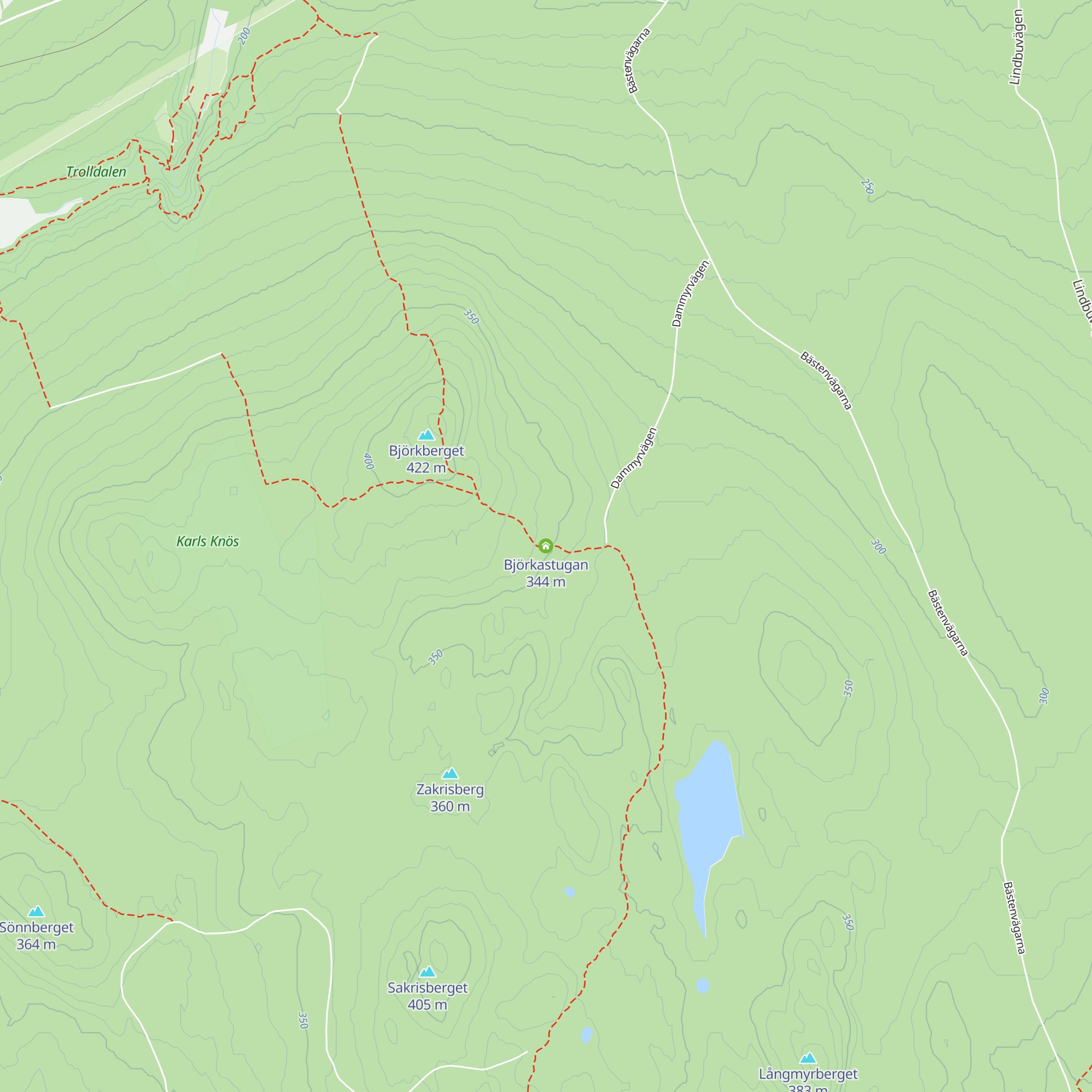 Björkastugan map