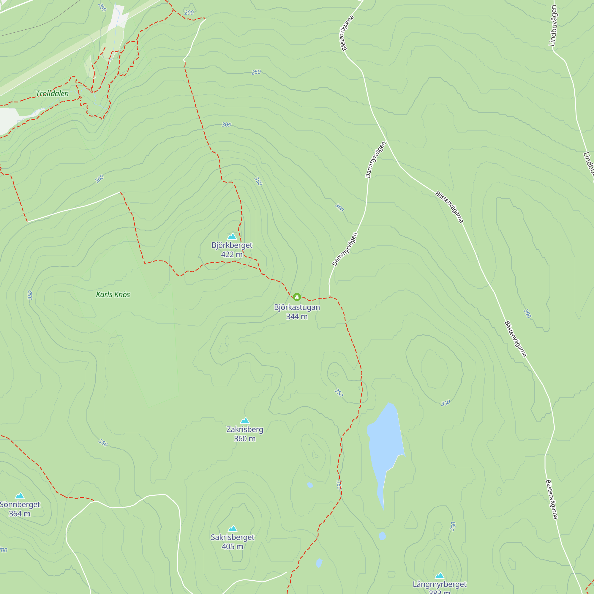Björkastugan map