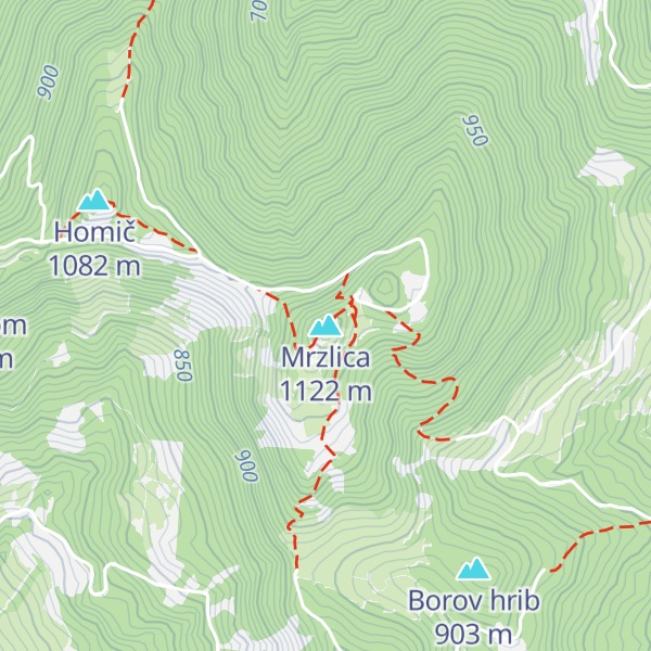 Map of Mrzlica
