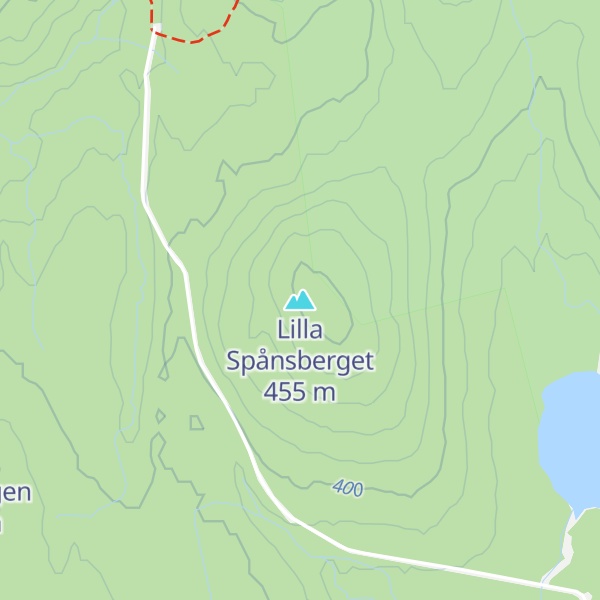 Map of Lilla Spånsberget