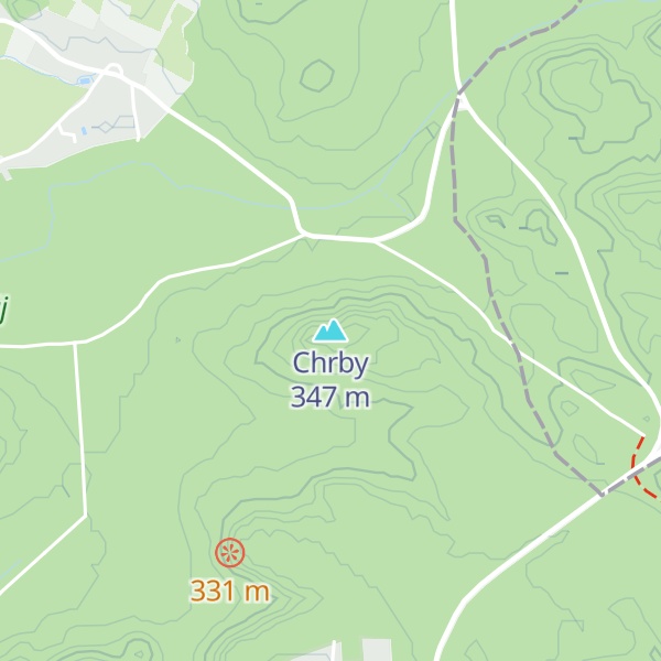 Map of Chrby