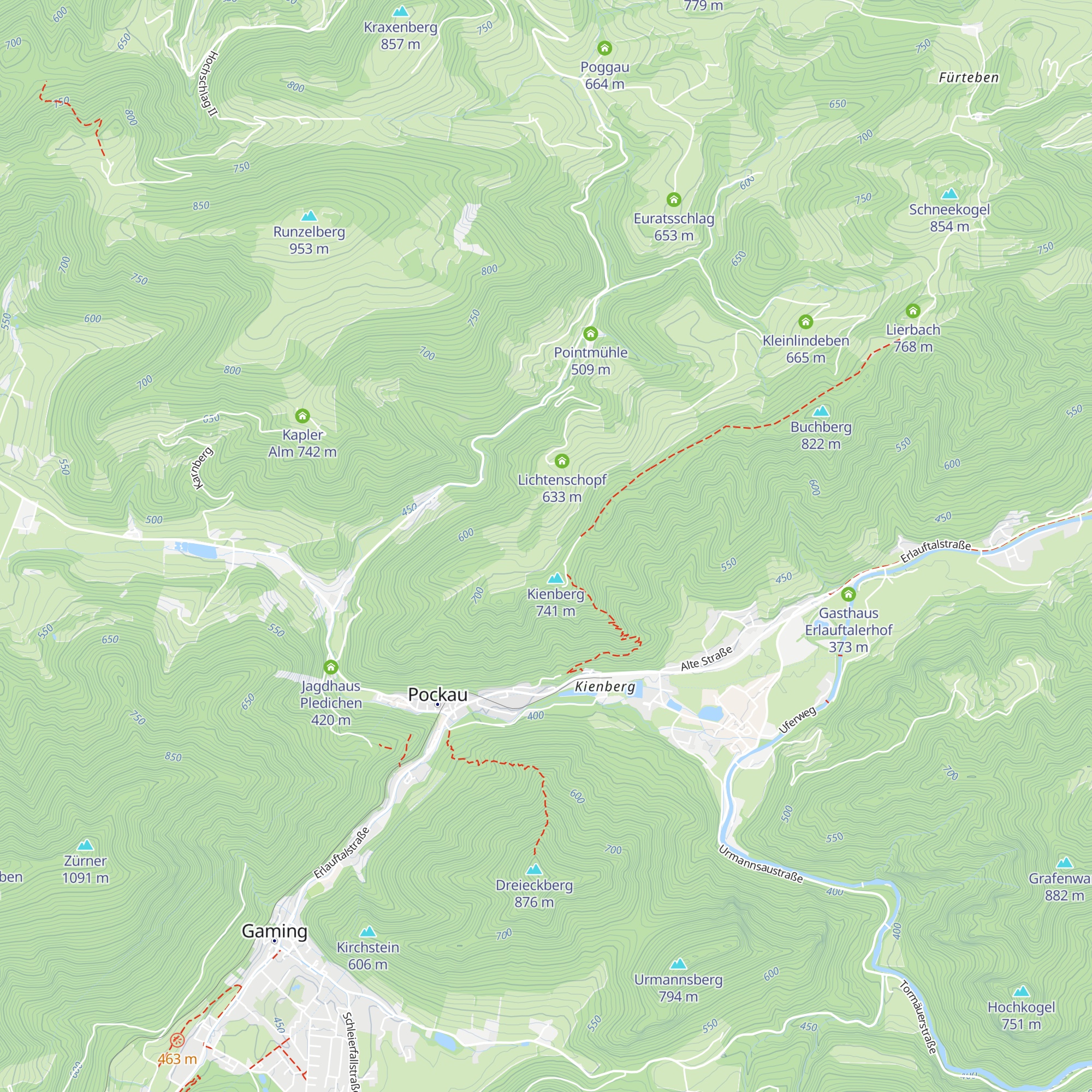 Hochkienberg map
