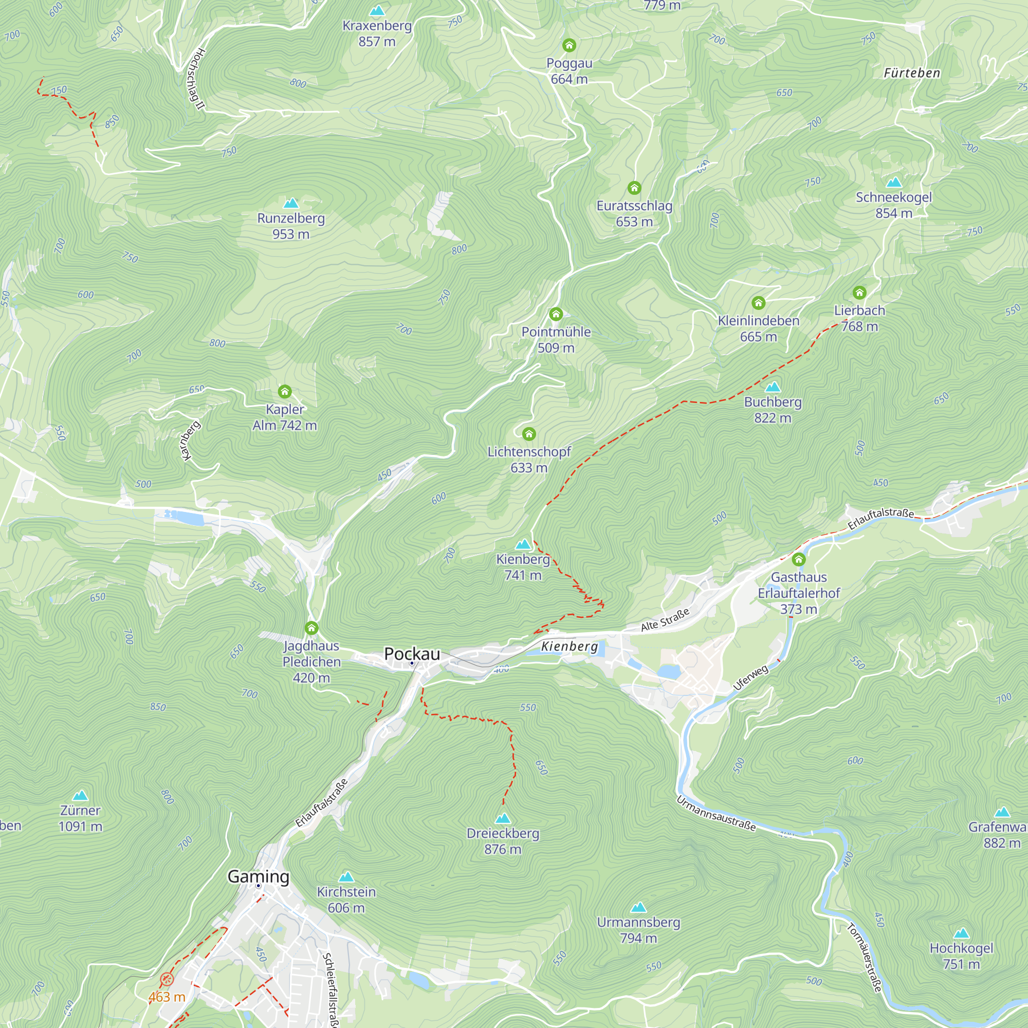 Hochkienberg map
