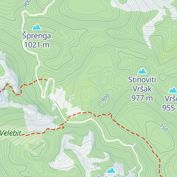 Map of Planinarska kuća Kata 862m