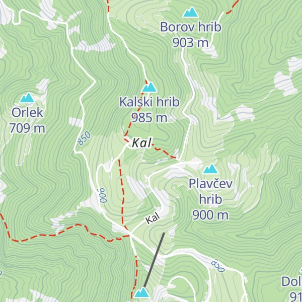 Map of Lovska družina Hrastnik