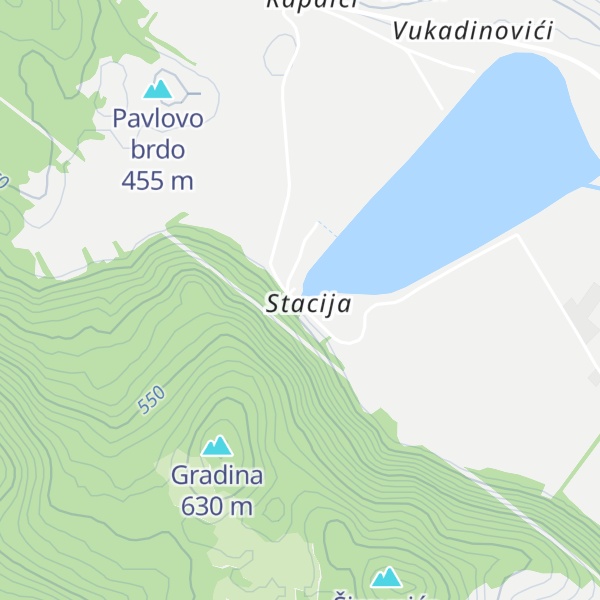 Map of Ulazna građevina Gusić polje