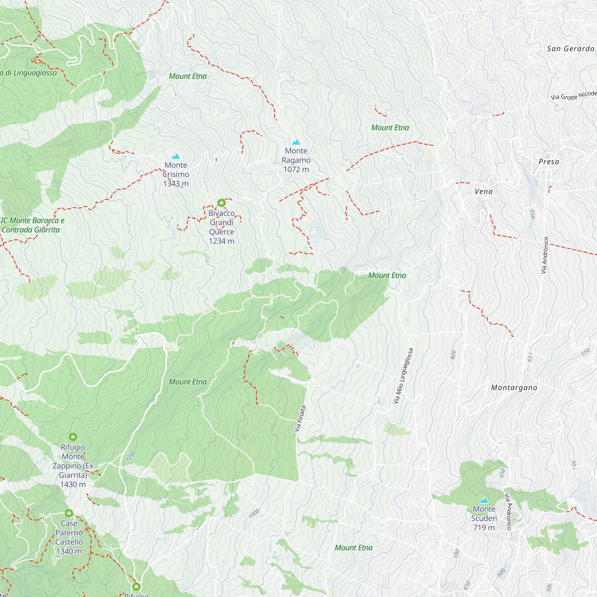 Nido d'Aquila map