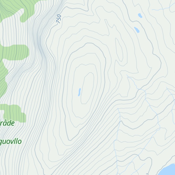 Map of Kvitberget - Vellgisbákkte