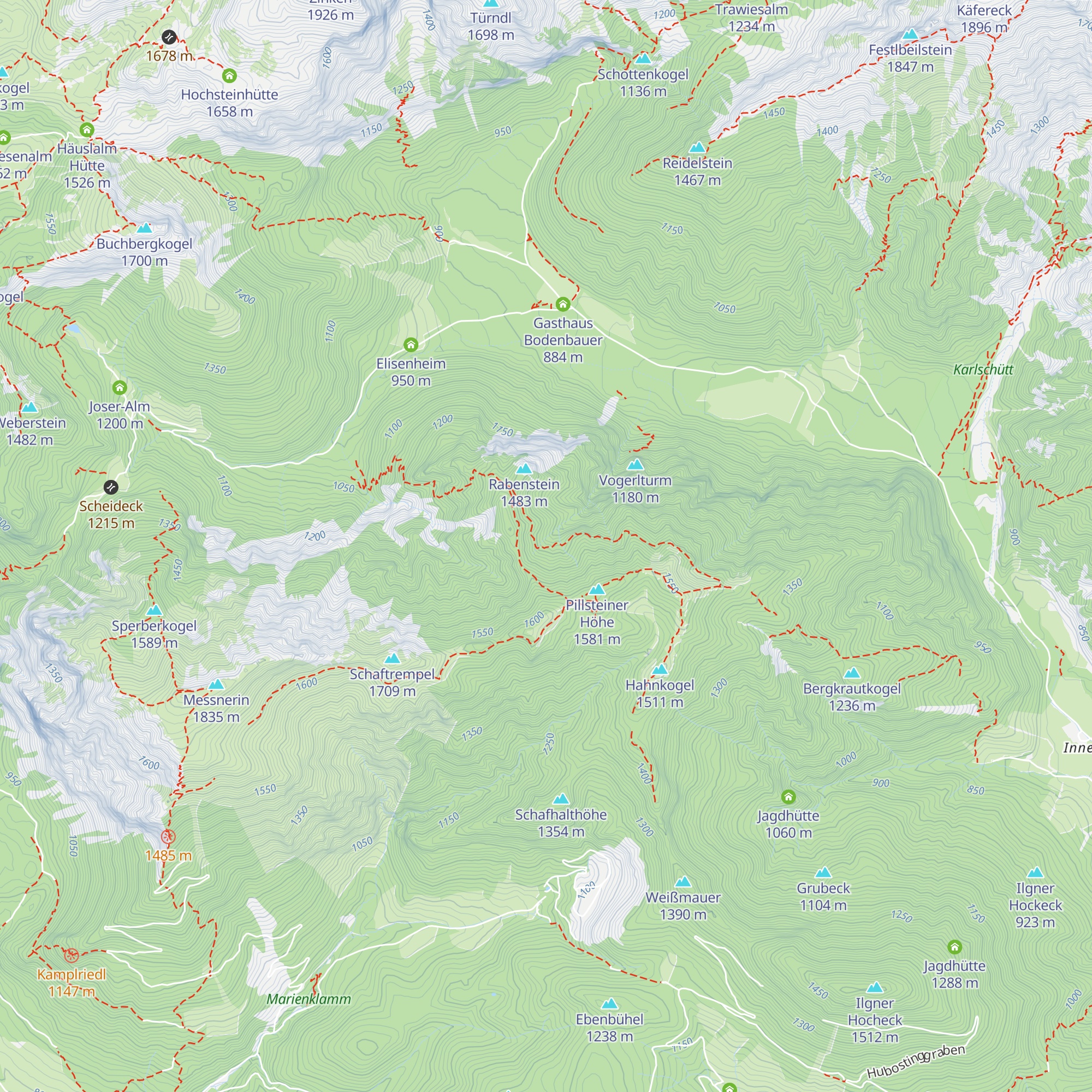 Seltenheimhütte map