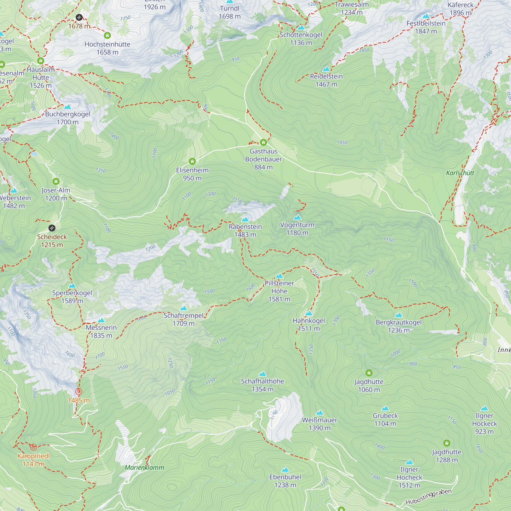 Seltenheimhütte map
