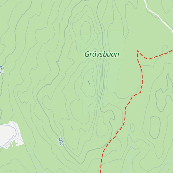 Map of Grävsbodberget