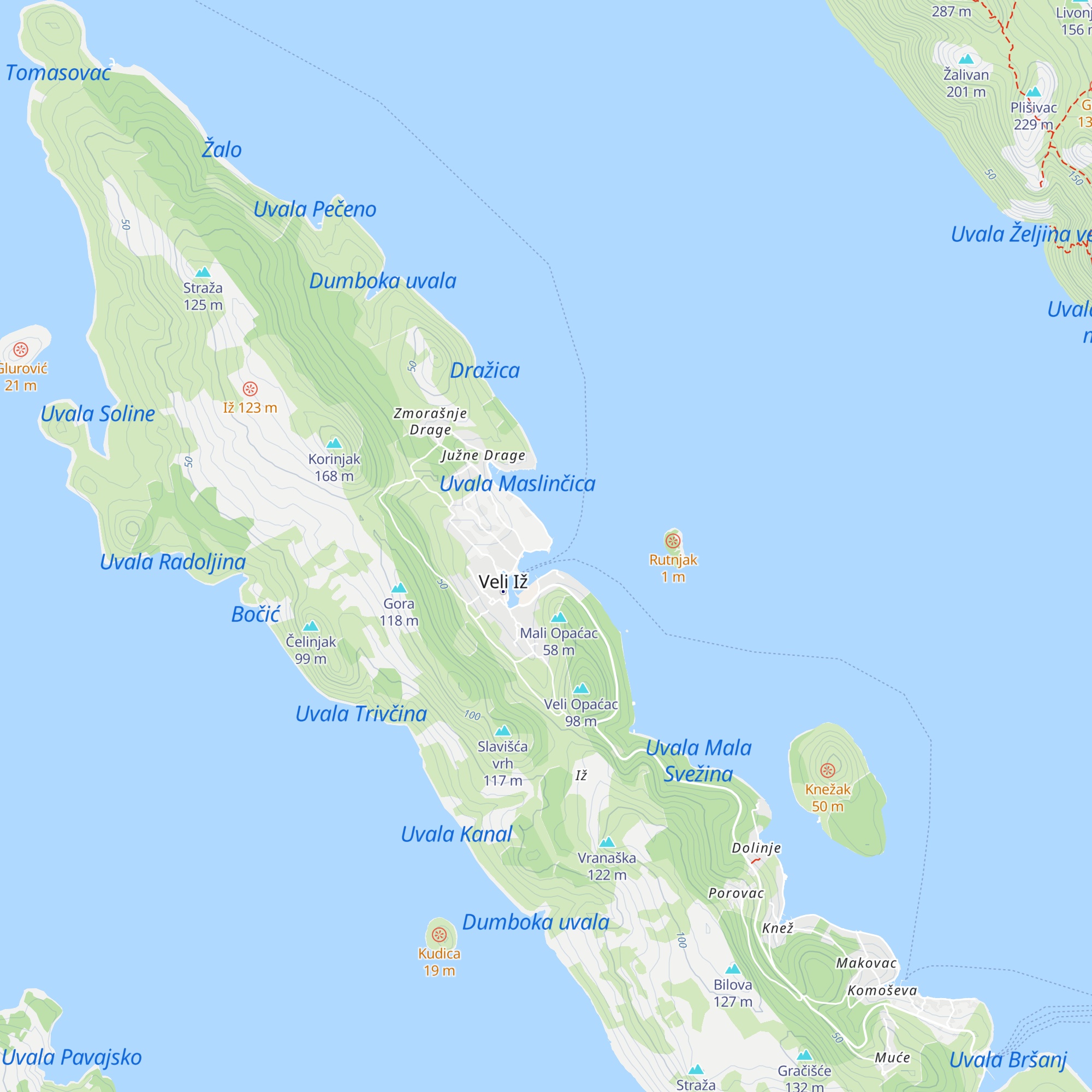 Snack Bar Korinjak map