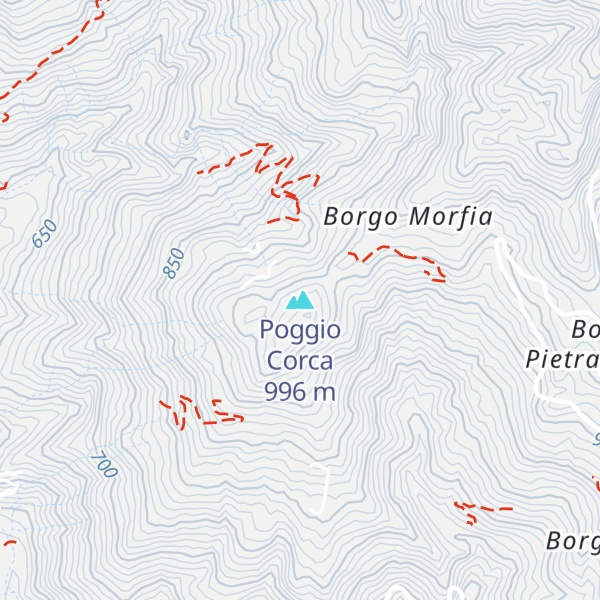 Map of Poggio Corca