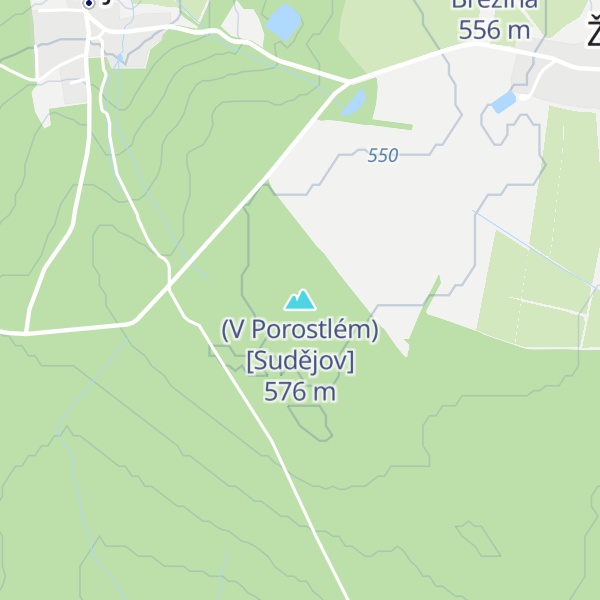 Map of (V Porostlém) [Sudějov]