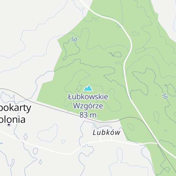 Map of Łubkowskie Wzgórze