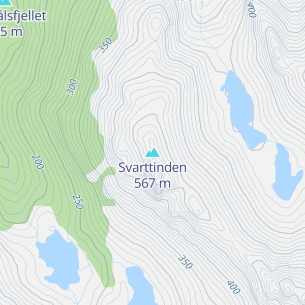 Map of Svarttinden