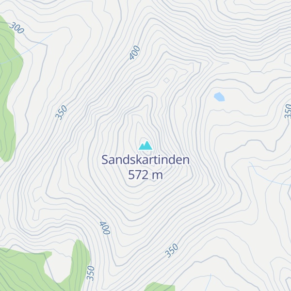 Map of Sandskartinden
