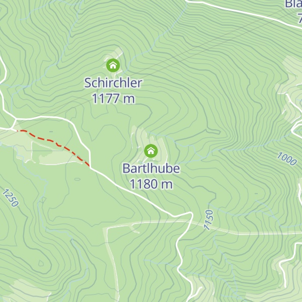 Map of Bartlhube