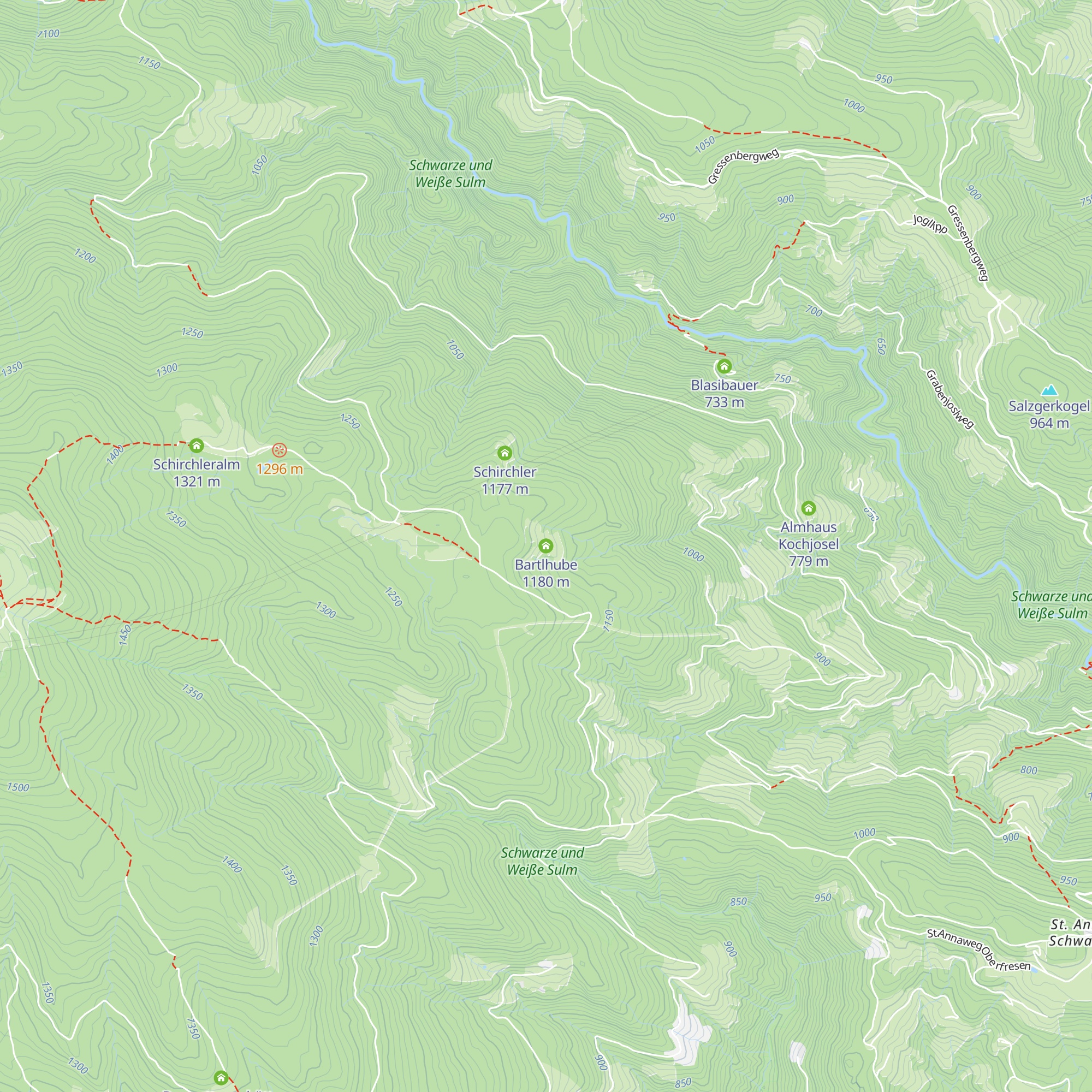 Bartlhube map
