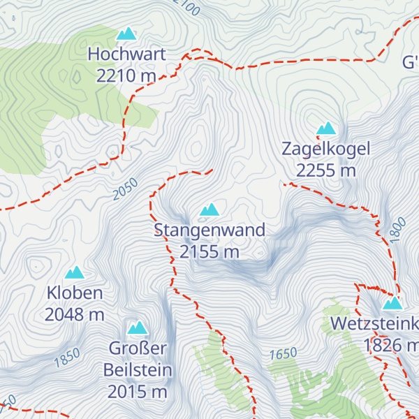 Map of Stangenwand
