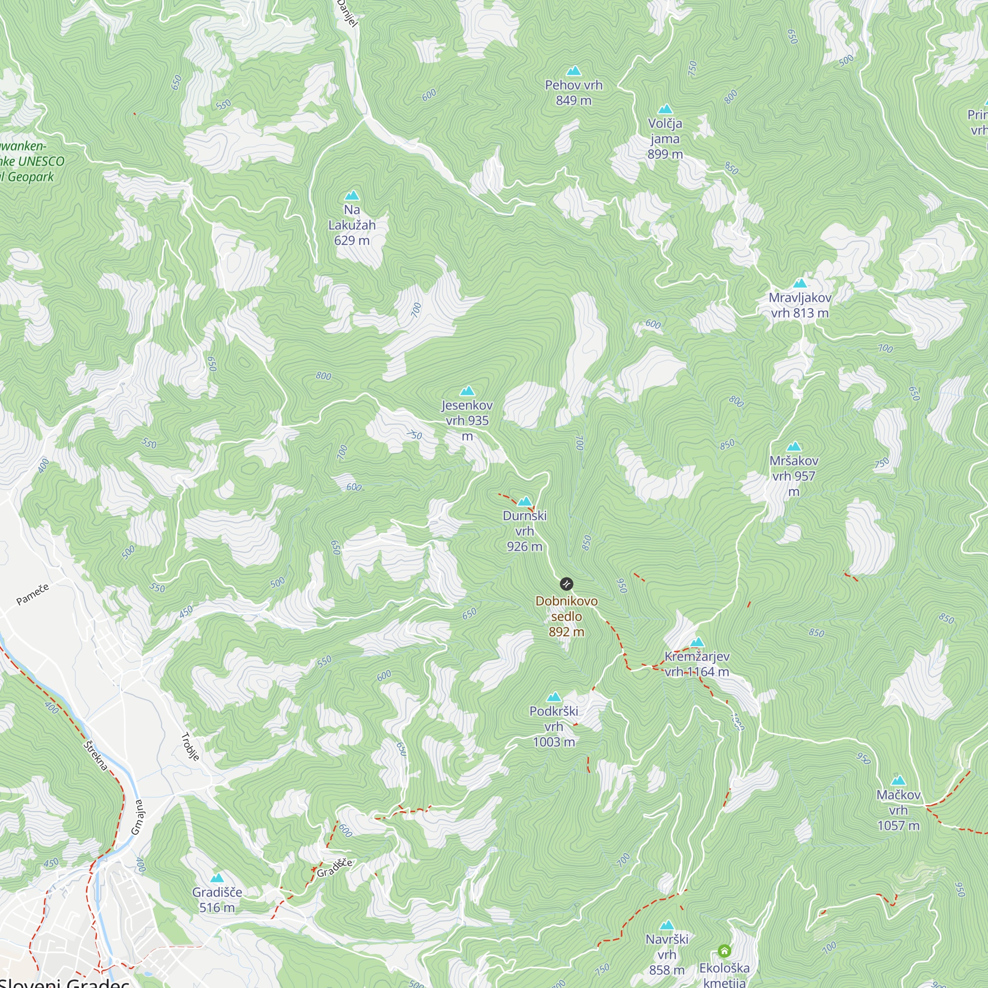 Lovski dom LD Gradišče map