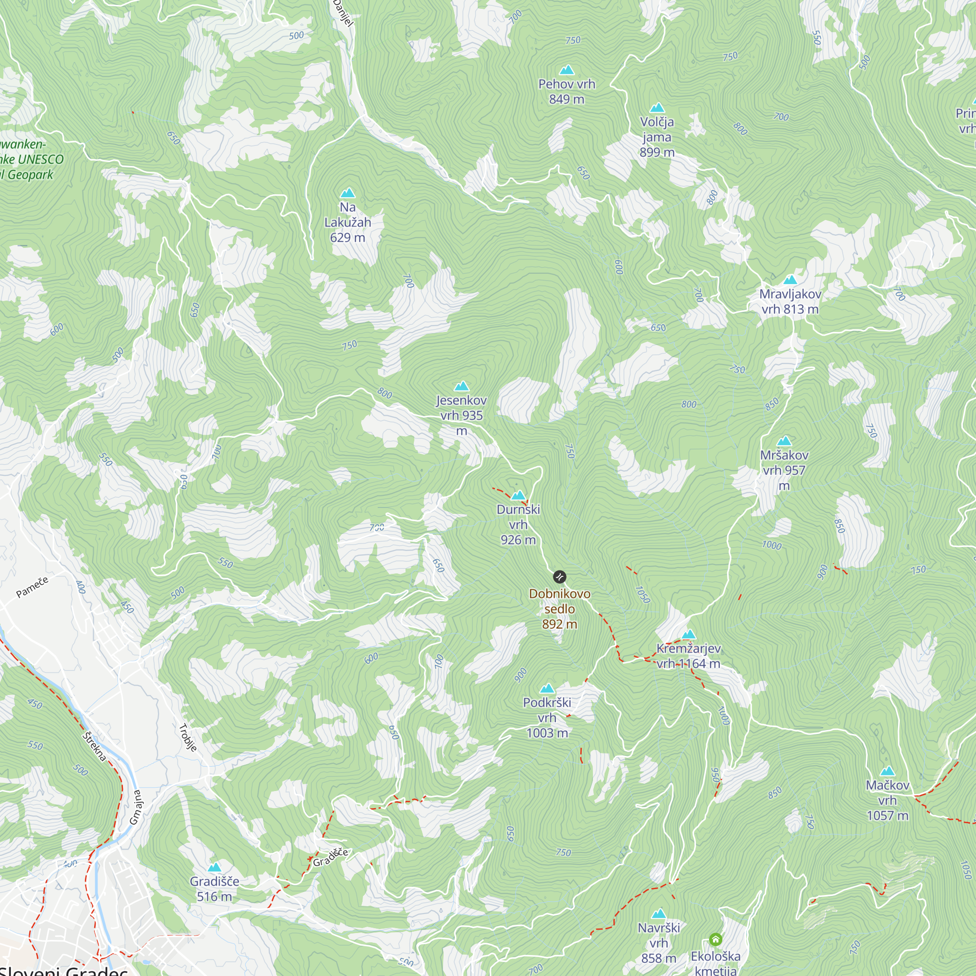 Lovski dom LD Gradišče map