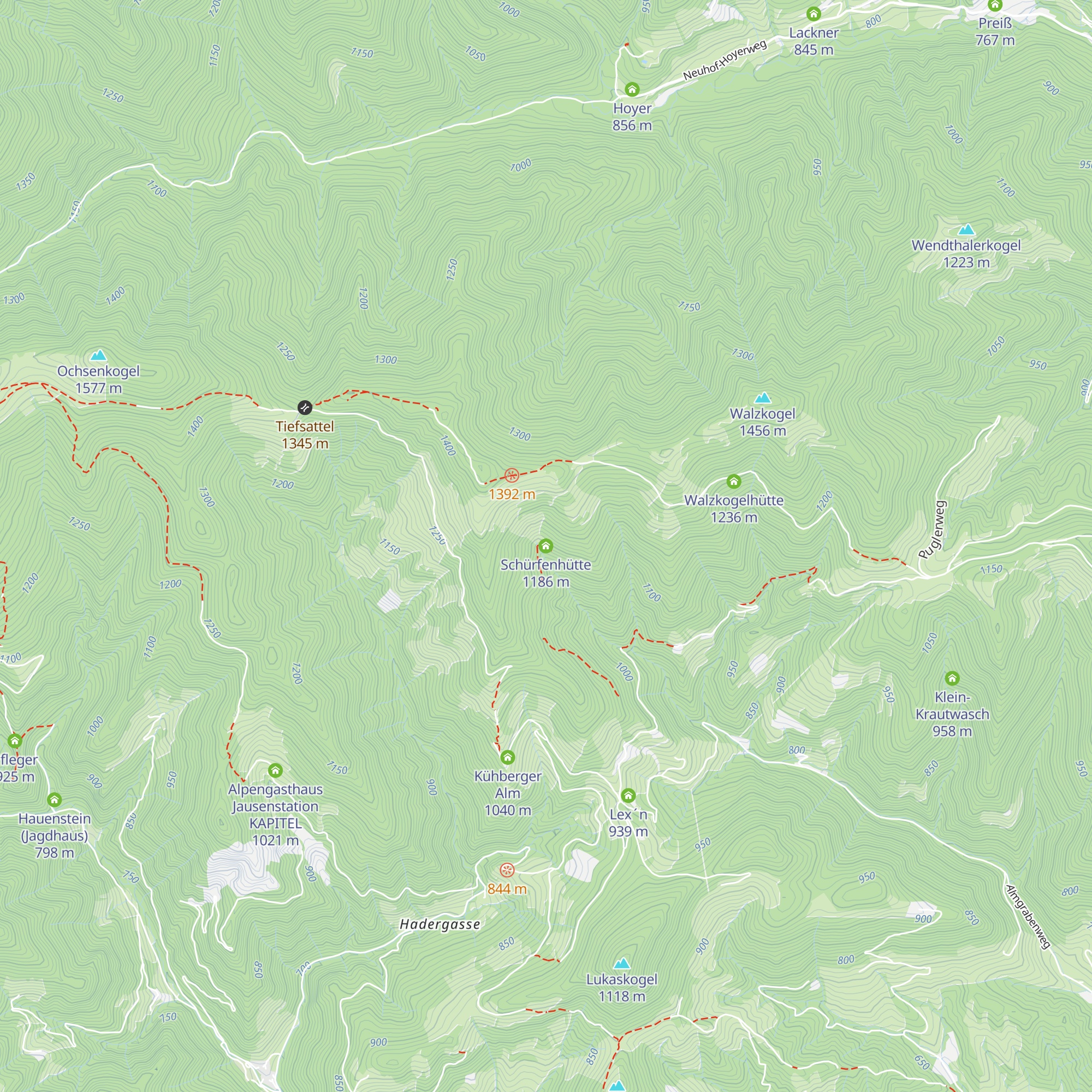 Schürfenhütte map
