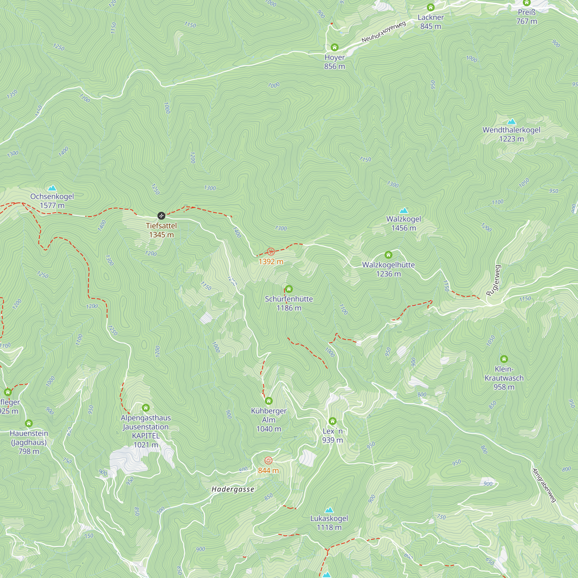 Schürfenhütte map