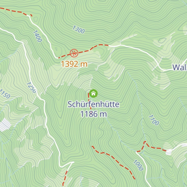 Map of Schürfenhütte