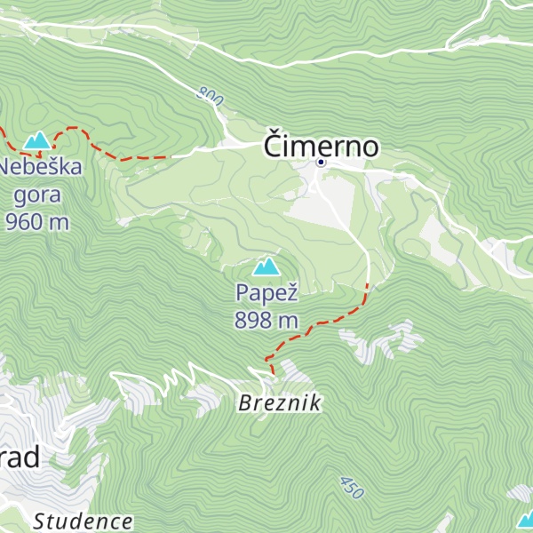 Map of Papež