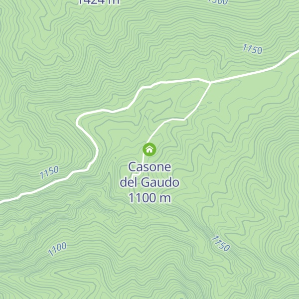 Map of Casone del Gaudo