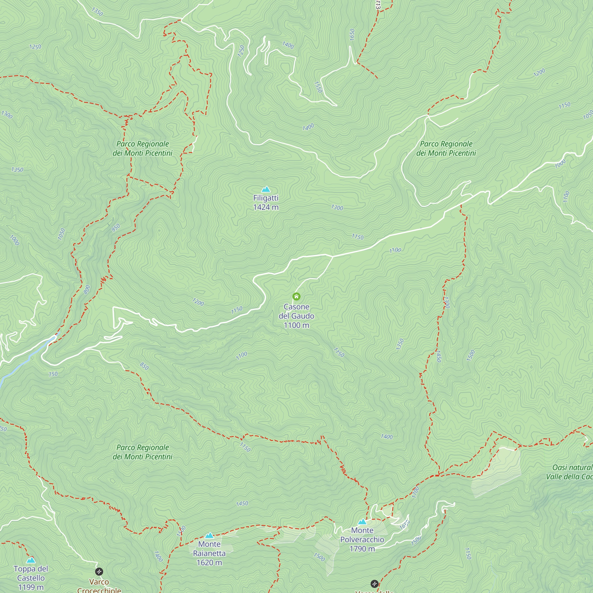 Casone del Gaudo map