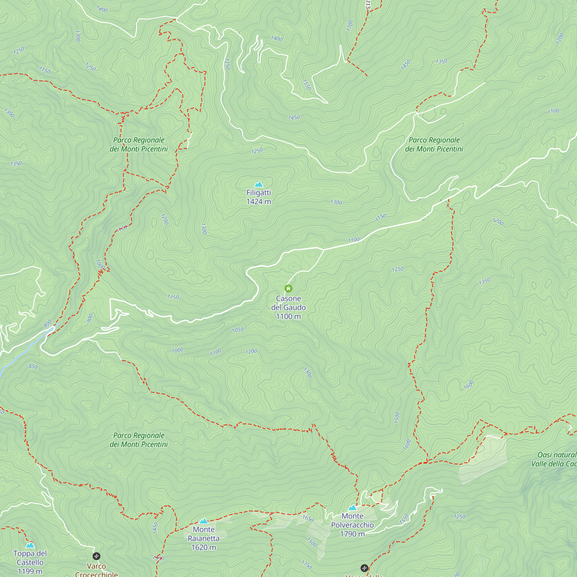 Casone del Gaudo map