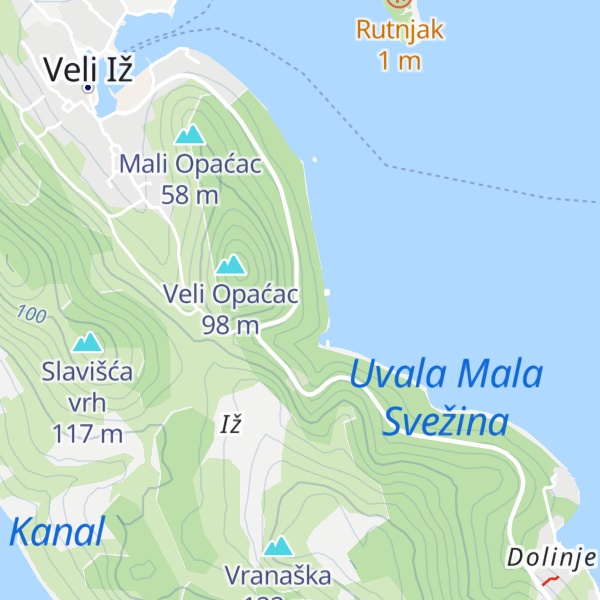 Map of Konoba Kod Barbe