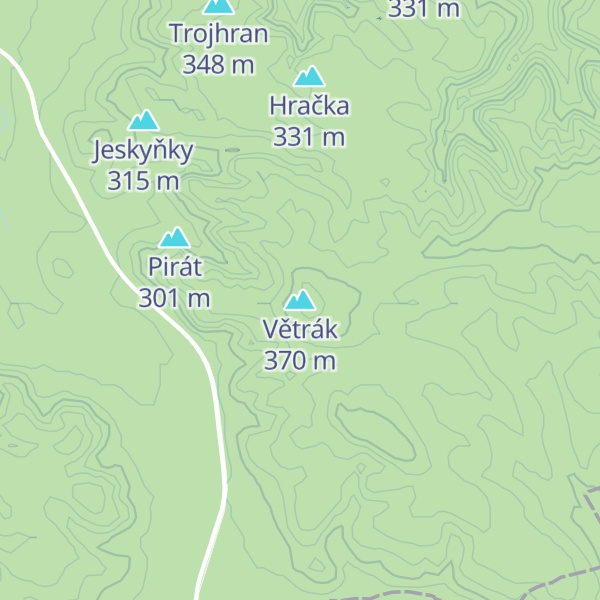 Map of Větrák