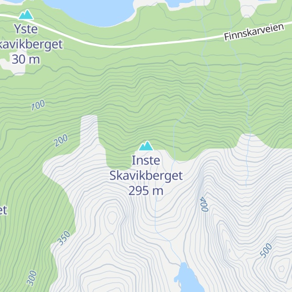 Map of Inste Skavikberget
