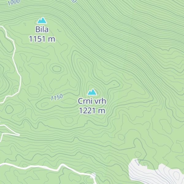 Map of Crni vrh