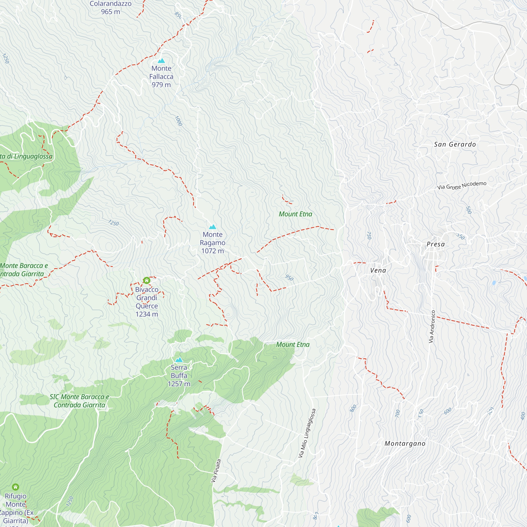 Rifugio Monte Stornello map