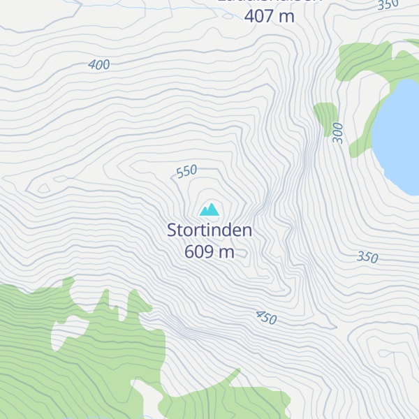 Map of Stortinden