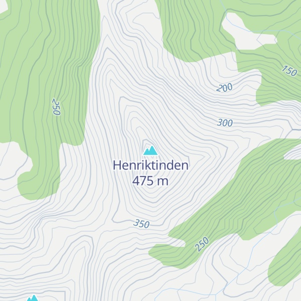 Map of Henriktinden