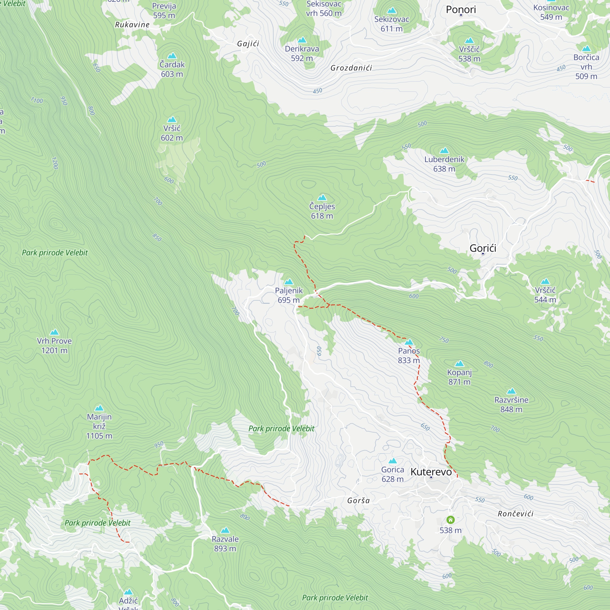 Poljana map