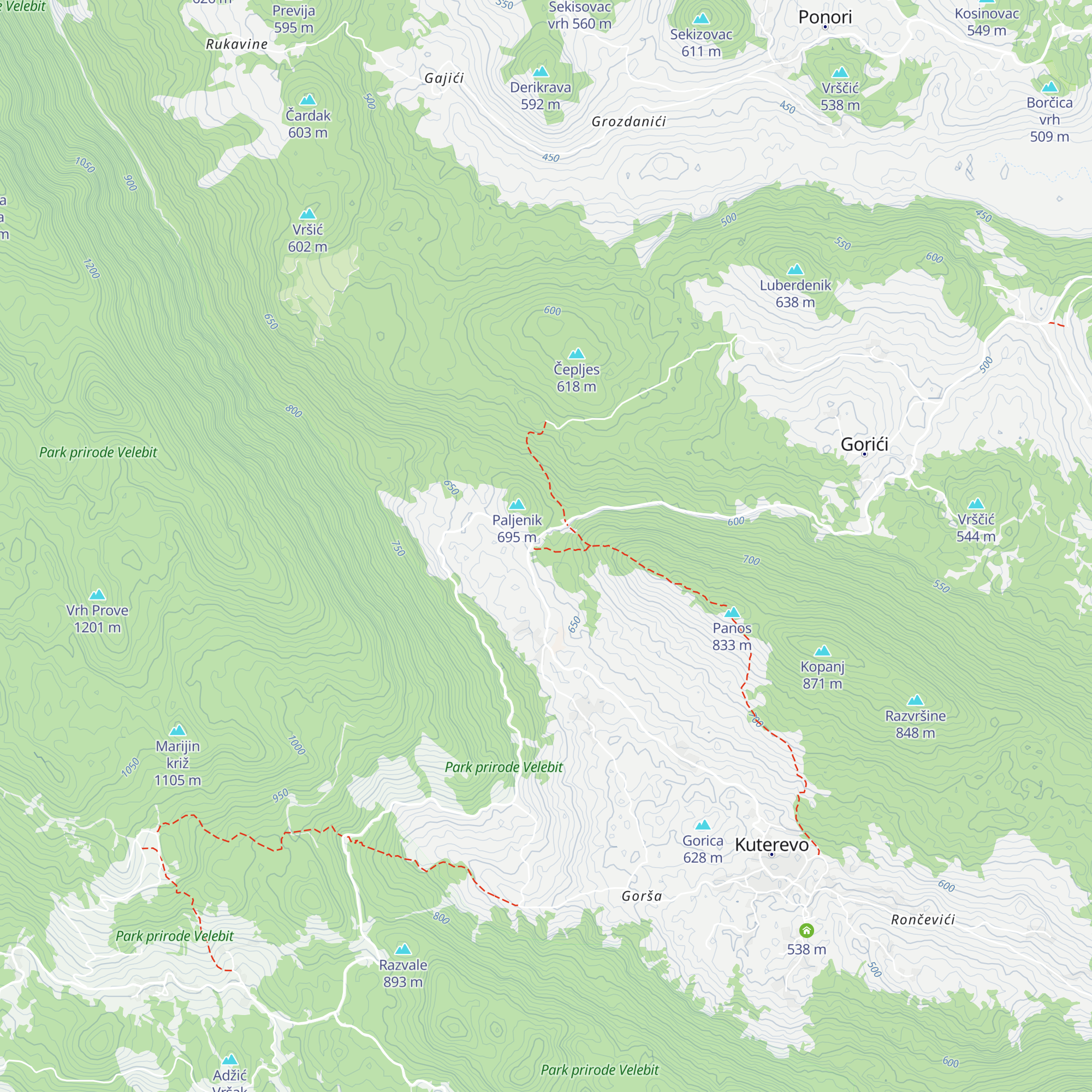 Poljana map