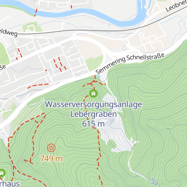 Map of Wasserversorgungsanlage Lebergraben