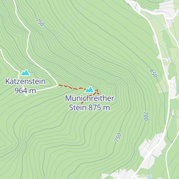Map of Münichreither Stein