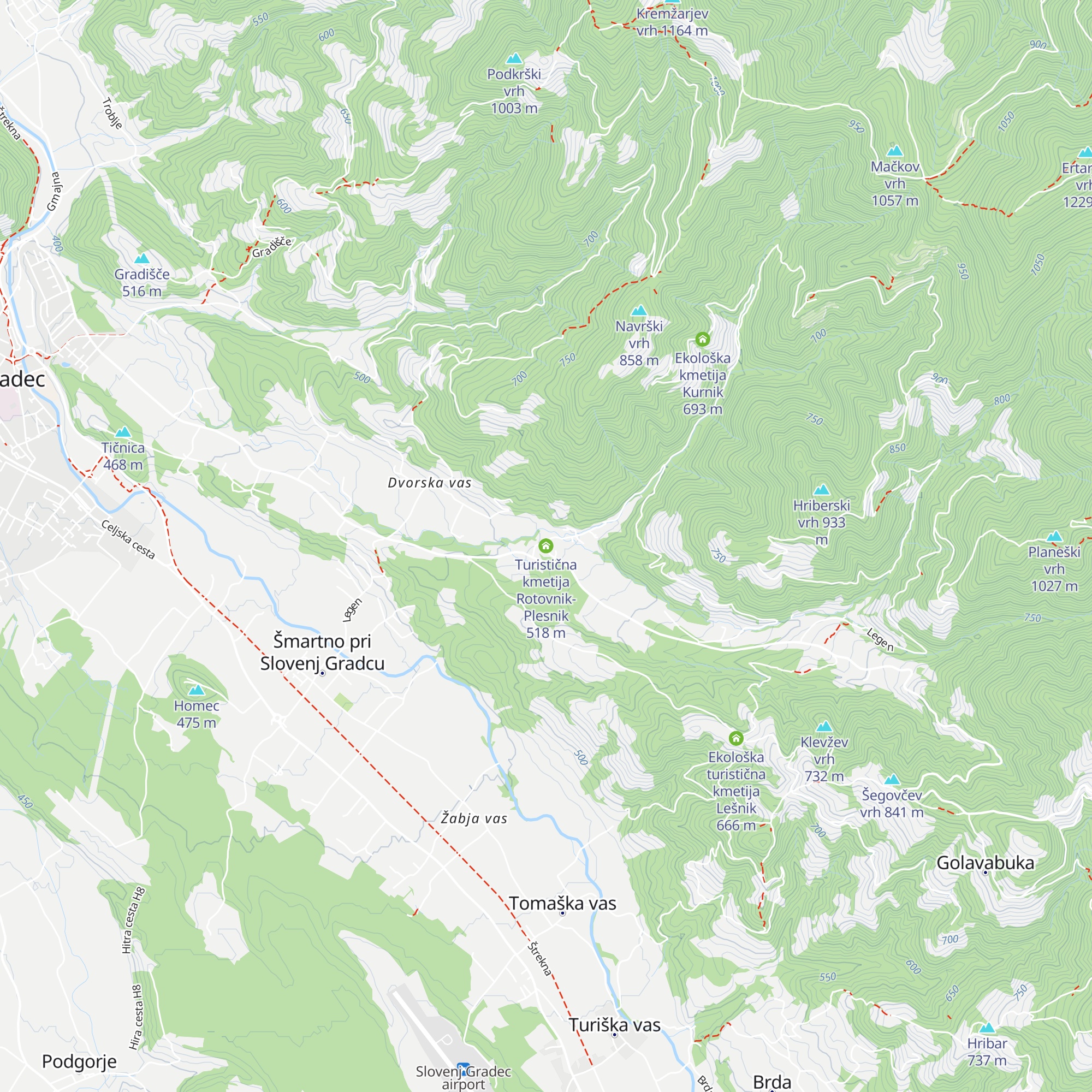 Turistična kmetija Rotovnik-Plesnik map