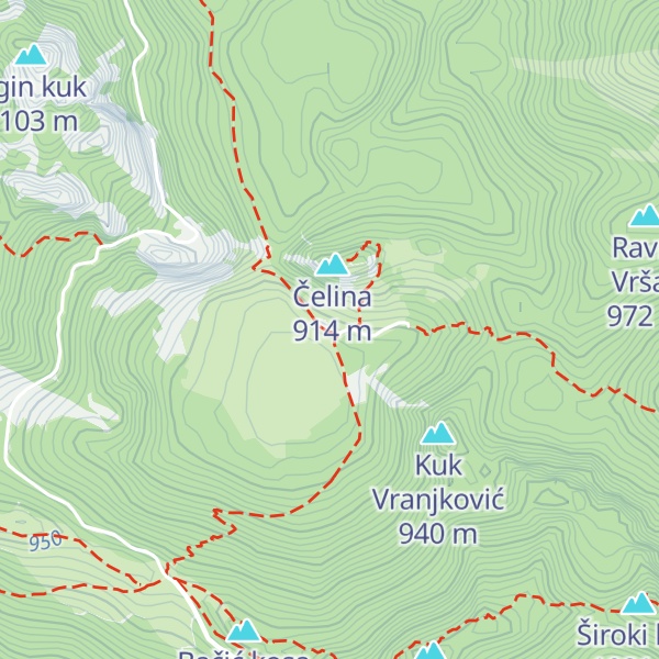Map of Planinarski dom Ravni dabar