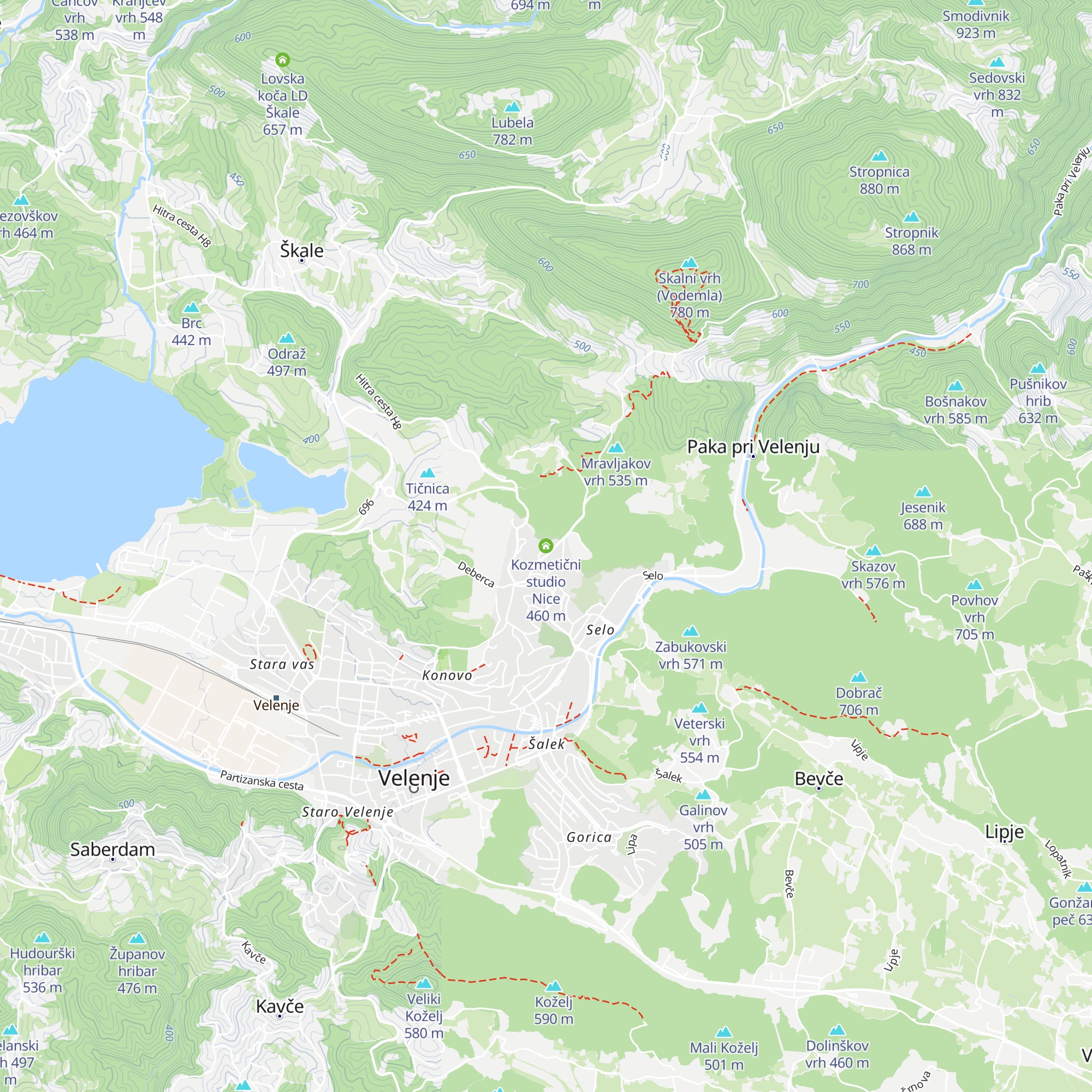 Kozmetični studio Nice map
