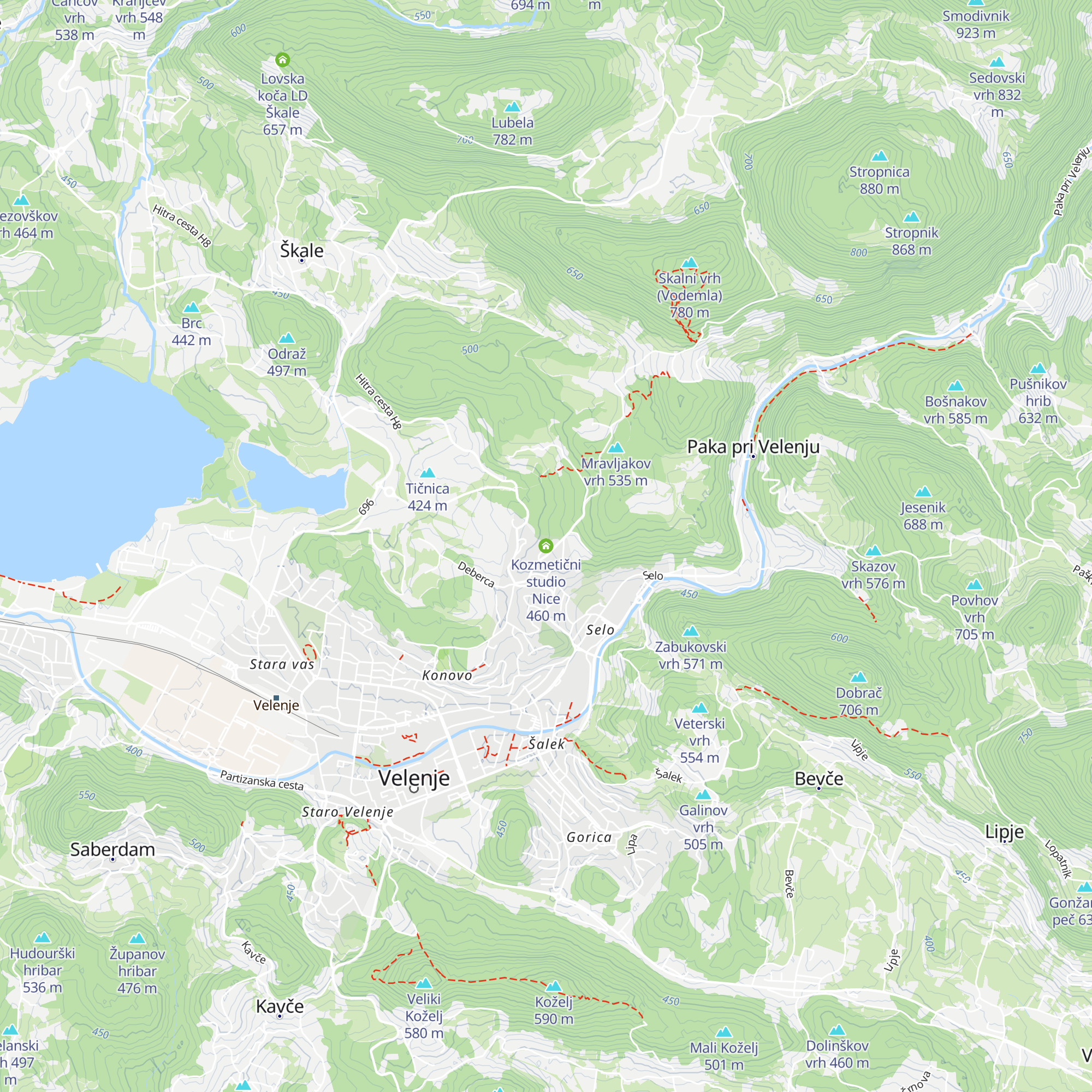 Kozmetični studio Nice map