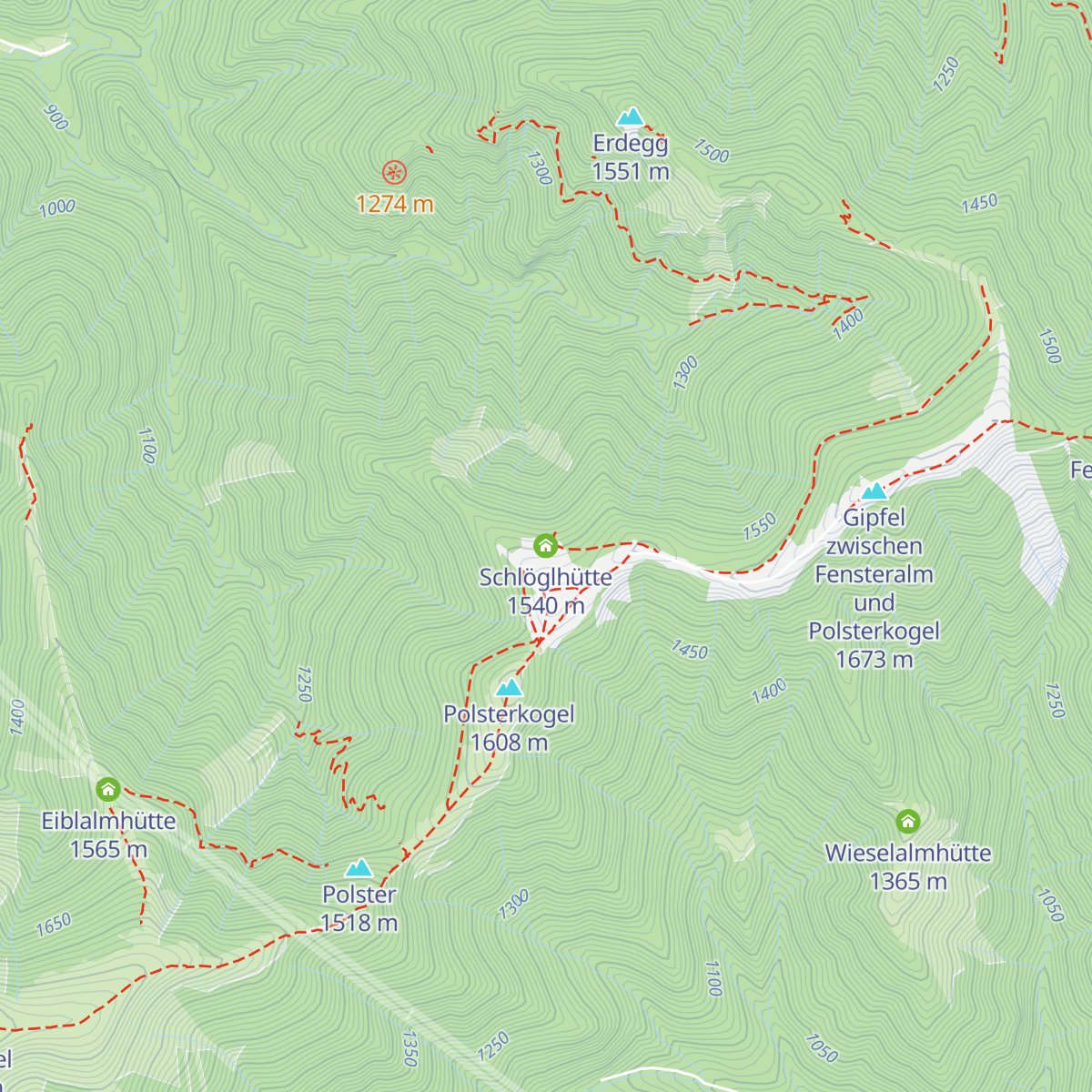 Schlöglhütte map