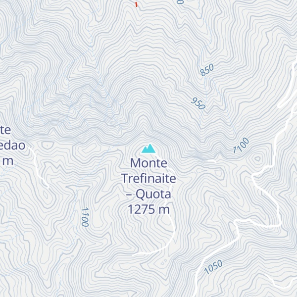 Map of Monte Trefinaite – Quota